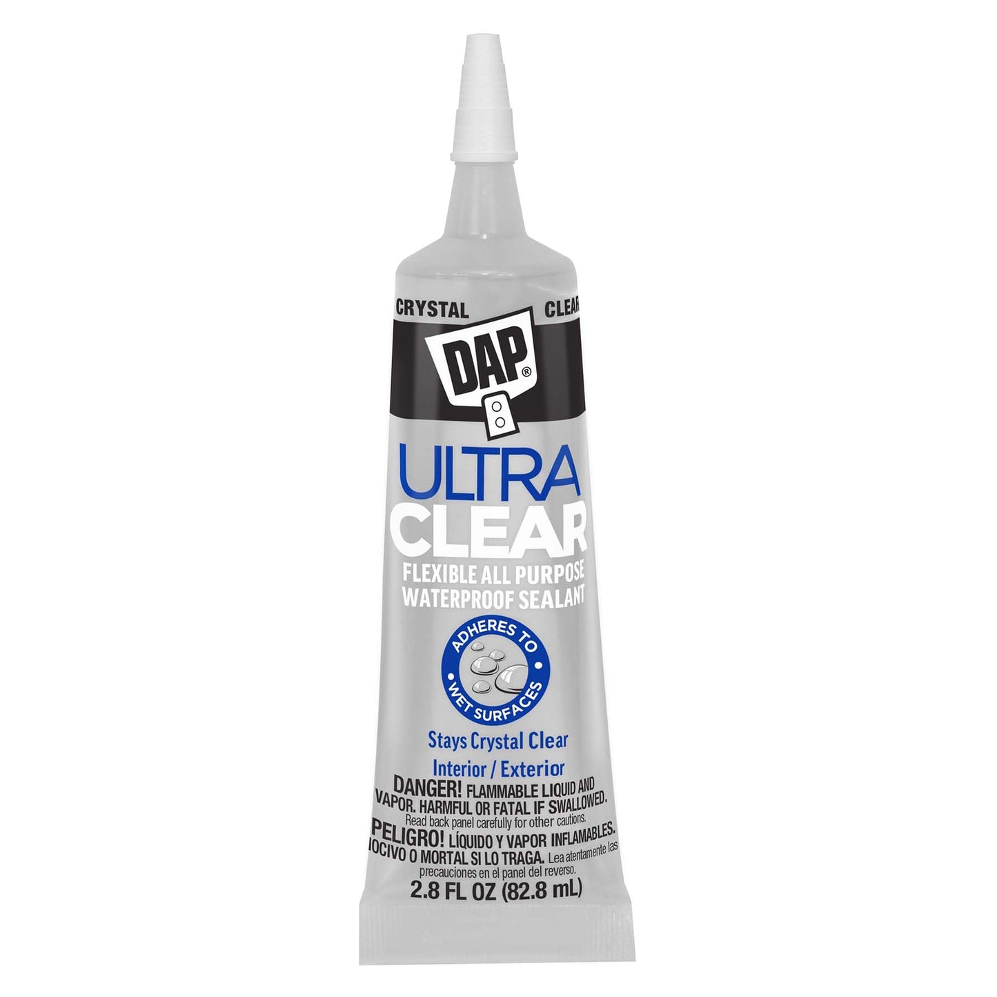 DAP Ultra Clear All Purpose Sealant, Crystal Clear, 2.8 oz (7079800952)