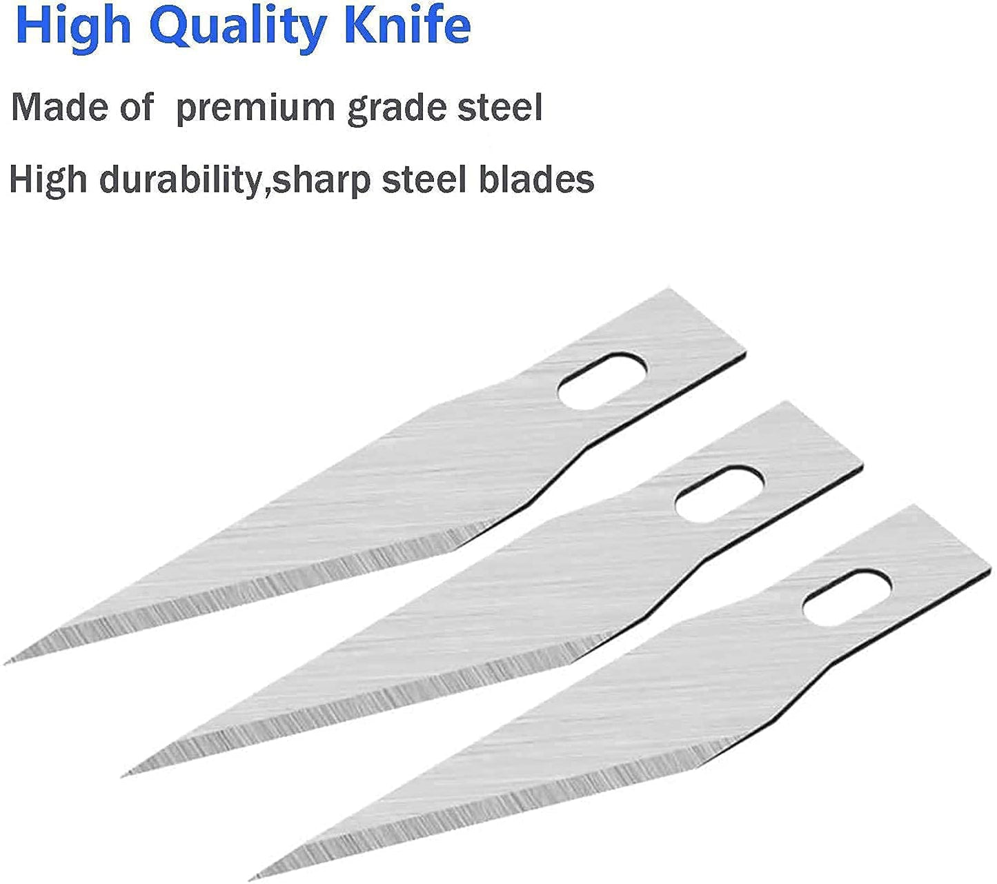 DIYSELF 1PCS Hobby Knife with Safety Cap and Ruler and 20PCS Craft Knife Blades for Crafting