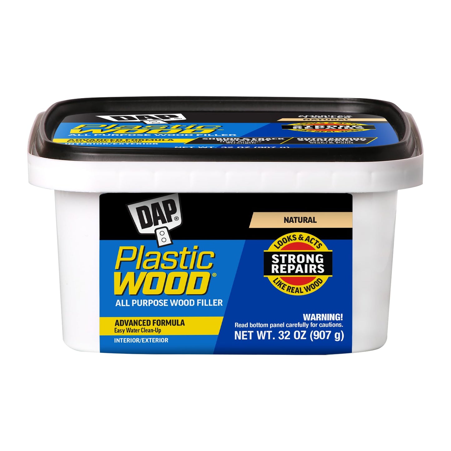DAP Plastic Wood All Purpose Latex Wood Filler, Natural, 32 Oz (7079800525)