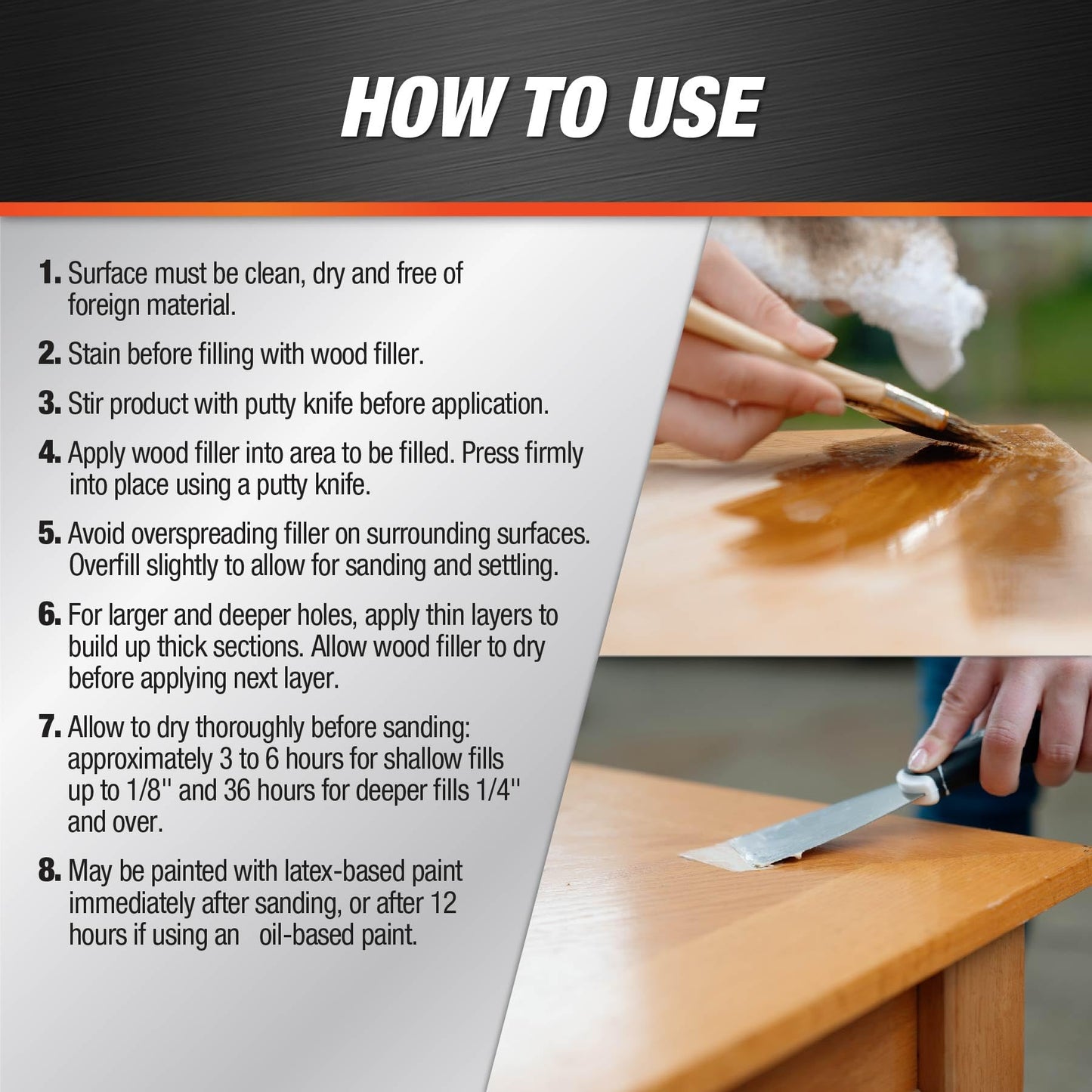 DAP Plastic Wood All Purpose Latex Wood Filler, Natural, 32 Oz (7079800525)