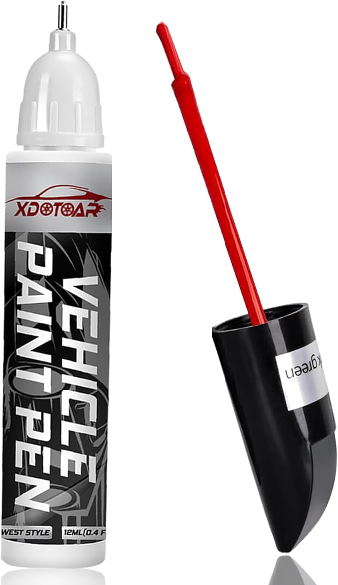 White Car Paint Touch Up Pen, Color Accurate Touch Up Paint for Cars, Professional Automotive Paint Scratch Repair, Lasting Auto Scratch Remover, Quick Drying, Easy to Use, Safe and Non-toxic