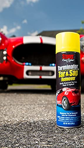 Stoner Car Care 91154 Tarminator Tar, Sap, and Asphalt Remover Spray - Fast Acting Tar and Tree Sap Remover for Cars, Trucks, RVs, Motorcycles, Boats - Safe on Paint, Clear Coat, and Chrome - 10 oz