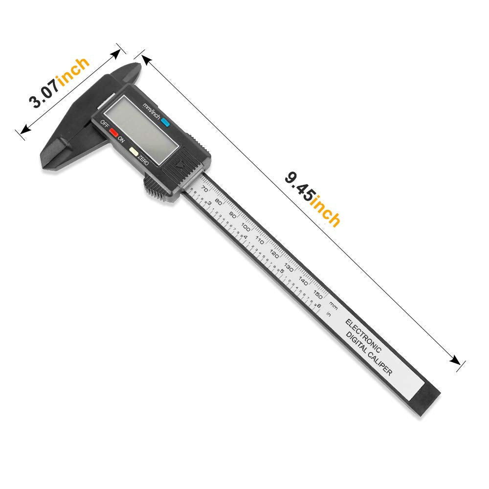 Digital Caliper, 0-6 inches Caliper with Large LCD Screen, Auto - Off Feature, Inch and Millimeter Conversion Measuring Tool, Perfect for Household/DIY Measurment, etc