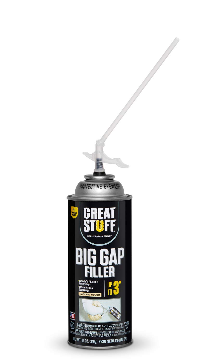 Great Stuff 157906 Insulating Foam Sealant, 12 oz, Cream