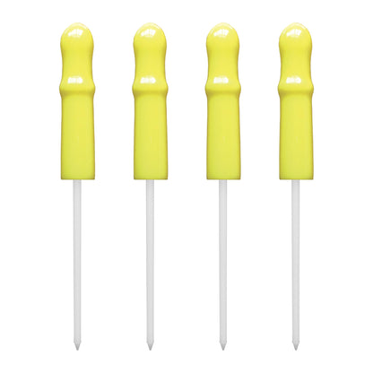 Caulk Cap CCY-4, Reusable Caulk Caps Caulk Tube Sealers with Built-in Puncture Pin, 4 Pack