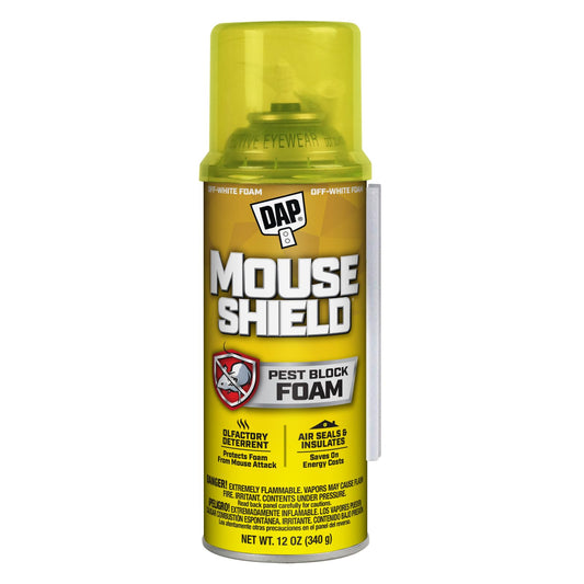 DAP Touch 'n Foam Mouse Shield Foam Sealant & Blocker, Off White, 12 Oz (7565012506)