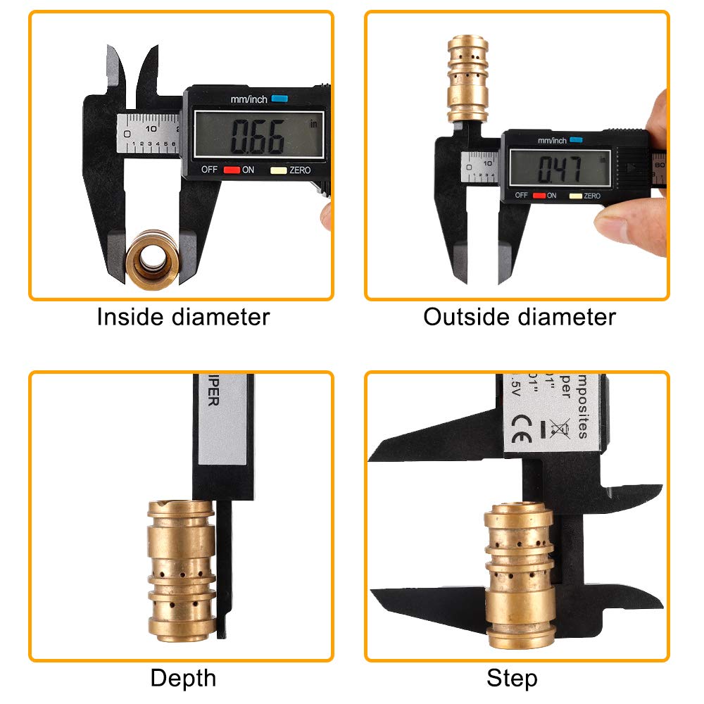 Digital Caliper, 0-6 inches Caliper with Large LCD Screen, Auto - Off Feature, Inch and Millimeter Conversion Measuring Tool, Perfect for Household/DIY Measurment, etc