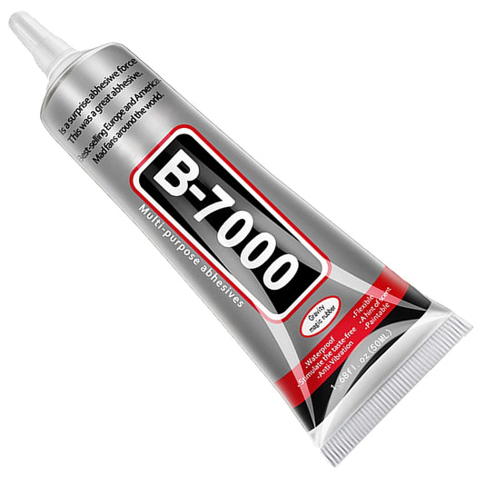B7000 Jewelry Glue for Making, 1PCS 50ML/1.69 fl oz Clear Adhesive for Rhinestone, Fabric, Multipurpose Super B-7000 for Phone Repair, Nail Art, Wood, Glass, Charms