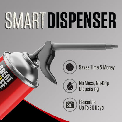 Great Stuff 99108824 Smart Dispenser Gaps & Cracks, Cream, 12 Ounce