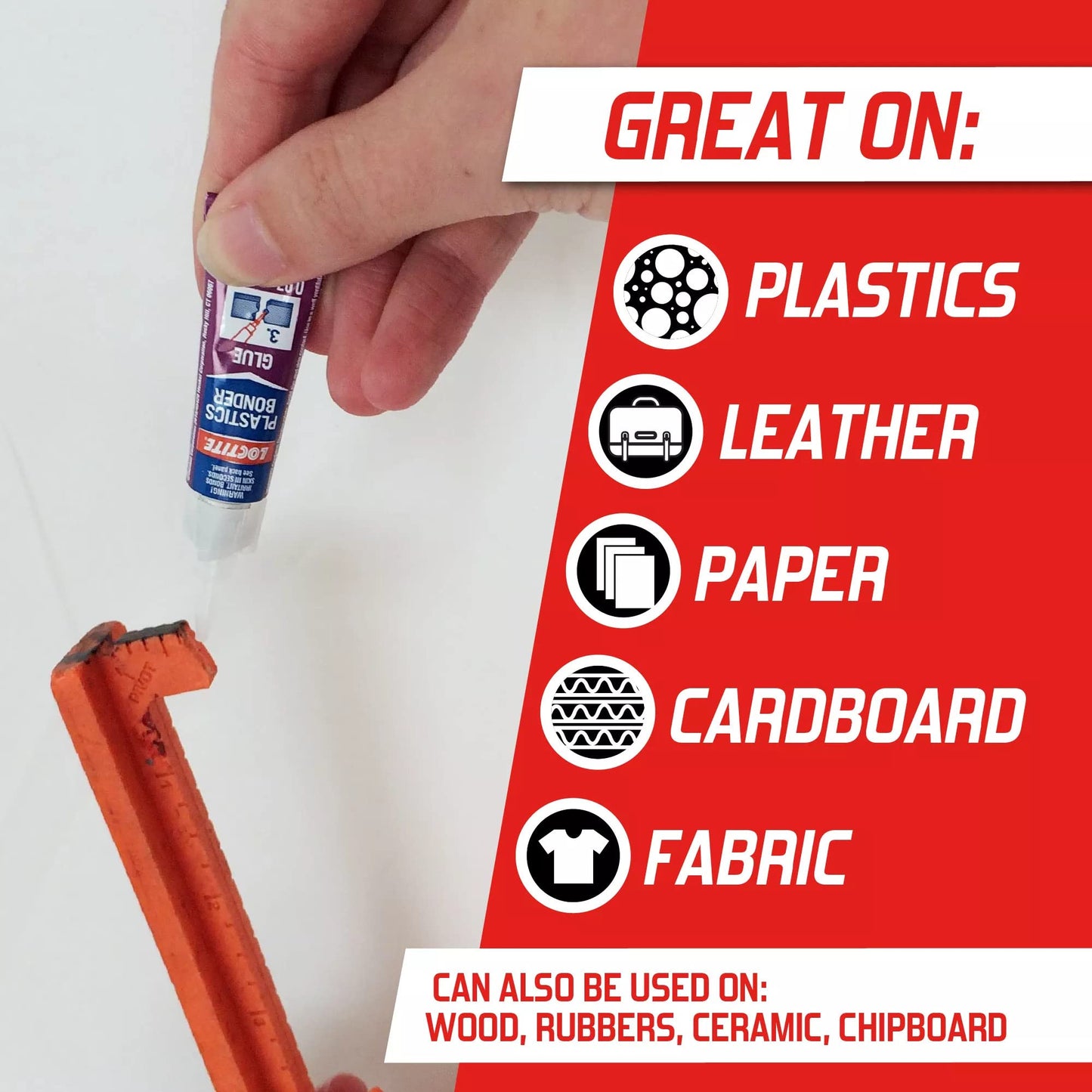 Loctite Super Glue Plastics Bonding System, Clear Kit, 1-0.14 oz Activator Stick + 1-0.07 oz Glue Tube