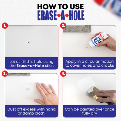 Drywall Repair Putty: A Quick & Easy Solution to Fill The Holes in Your Walls-Also Works on Wood & Plaster (1).5oz…