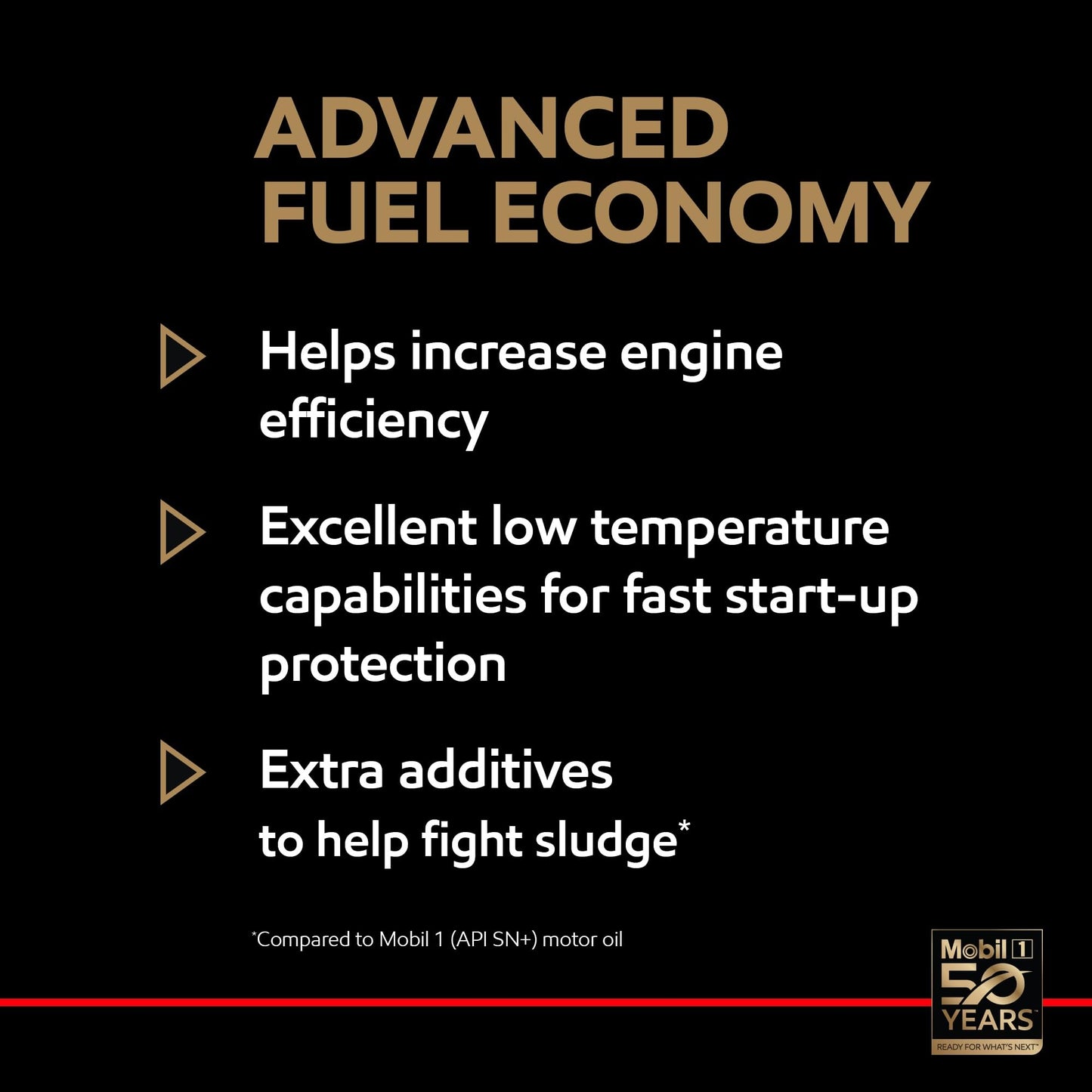 Mobil 1 Advanced Fuel Economy Full Synthetic Motor Oil 0W-16, 5 Quart