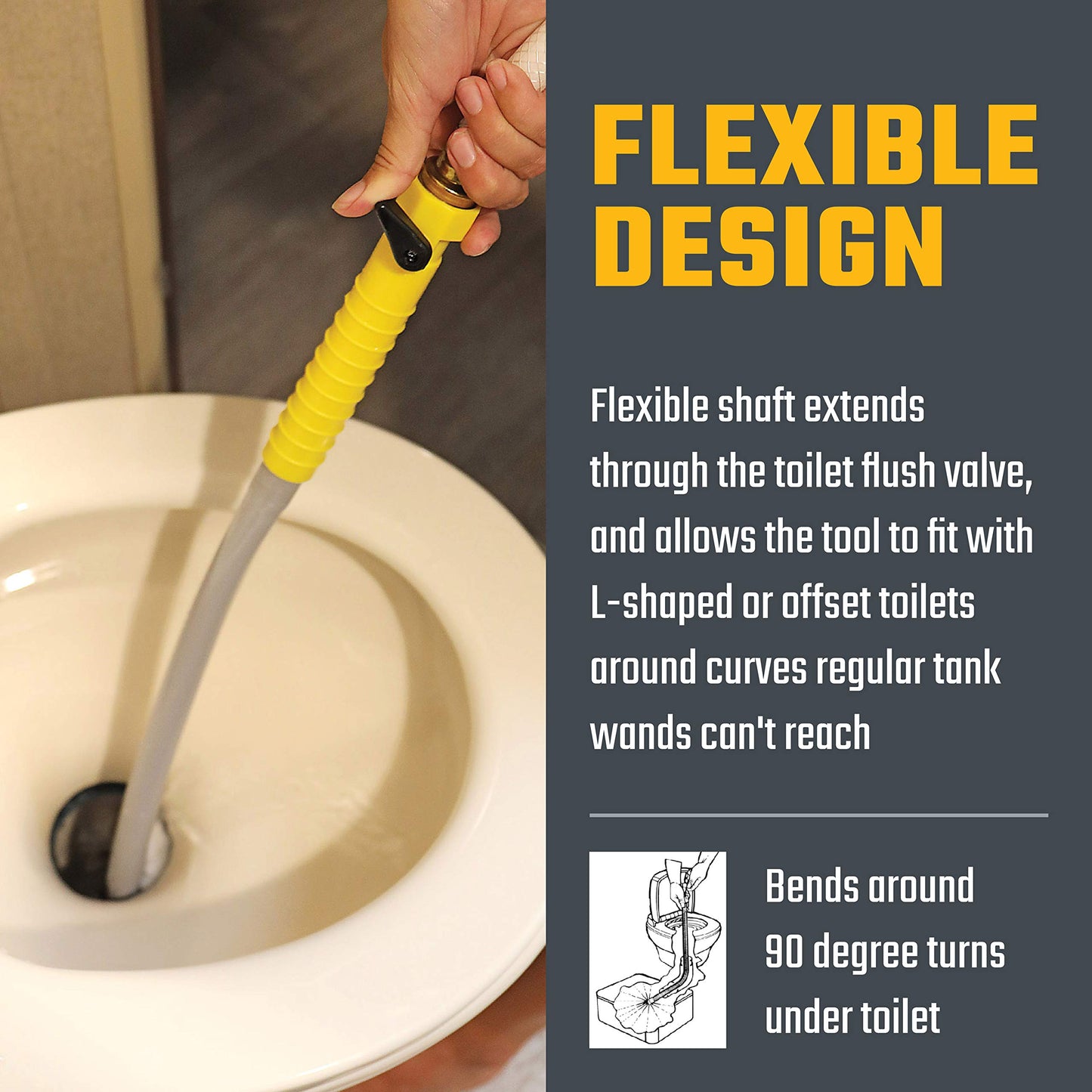 Valterra A01-0187VP Flexible Tank Wand, Gray, 1 count