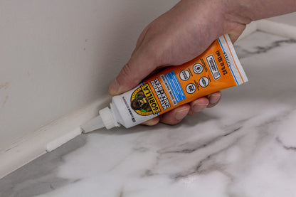 Gorilla 100% Silicone Caulk, Waterproof Sealant, 2.8oz Squeeze Tube (Pack of 2) – Clear -10 Year Mold Resistant Kitchen, Window, Bath, Marine, Door and More