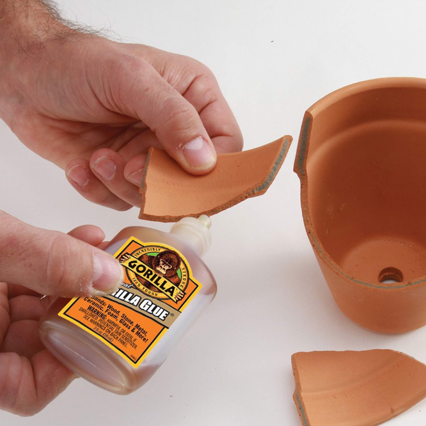 Gorilla Original Gorilla Glue, Waterproof Polyurethane Glue, 2 Ounce Bottle, Brown, (Pack of 1)