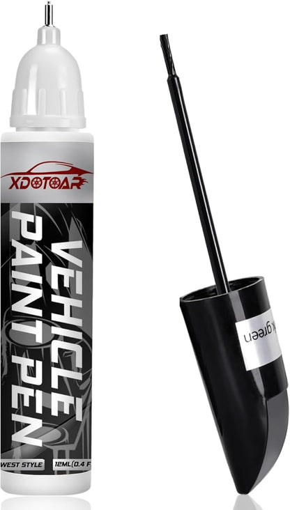 White Car Paint Touch Up Pen, Color Accurate Touch Up Paint for Cars, Professional Automotive Paint Scratch Repair, Lasting Auto Scratch Remover, Quick Drying, Easy to Use, Safe and Non-toxic